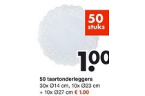 50 taartonderleggers