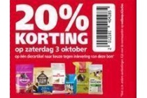 zaterdag 3 oktober