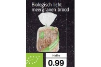 biologisch licht meergranen brood