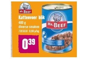 mr beef kattenvoer in blik