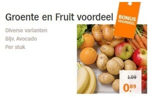 groene en fruit voordeel