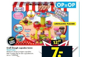 craft dough cupcake toren