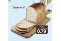 bruin rond brood
