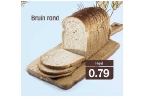 bruin rond brood