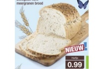 biologisch licht meergranen brood
