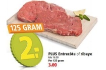 plus entrec en ocirc te of ribeye