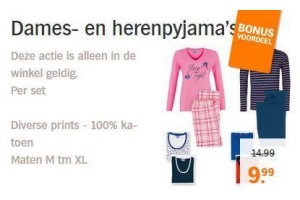 dames en heren pyjama s