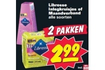 libresse inlegkruisjes of maandverband