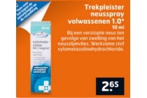 trekpleister neusspray volwassenen