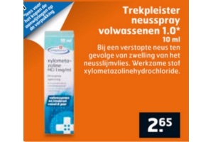 trekpleister neusspray volwassenen