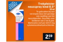 trekpleister neusspray kind