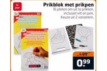 prikblok met prikpen