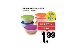 opvouwbare schaal