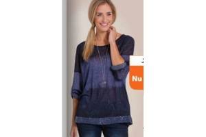 pescara pailletten top blauw