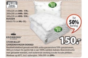 Kronborg Storfjellet Ganzendonzen Dekbed €150,- - Beste.nl