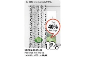 unden gordijn