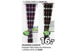 trummen gordijn