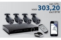 konig beveiliging set dvr 500gb 4 camera en rsquo s