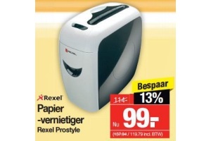 rexel prostyle papiervernietiger