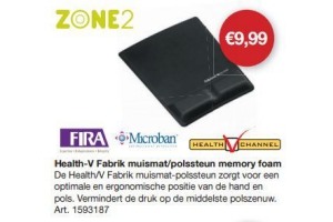 health v fabrik muismat polssteun memory foam