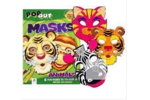 kleurboek dieren maskers