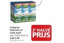 campina halfvolle of volle melk