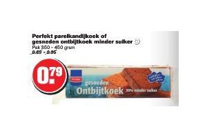 perfekt parelkandijkoek of gesneden ontbijtkoek minder suiker