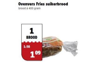 ovenvers fries suikerbrood