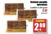 aviateur gevulde speculaas