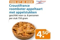 croustifrance roomboter appeltaart met appelstukken