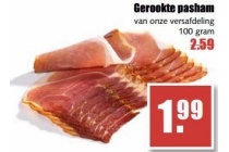 gerookte pasham