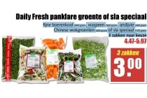 daily fresh panklare groente of sla speciaal