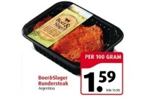 boer en amp slager rundersteak