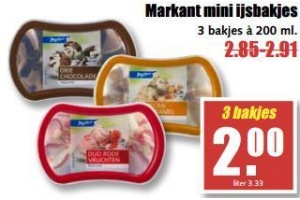 markant mini ijsbakjes