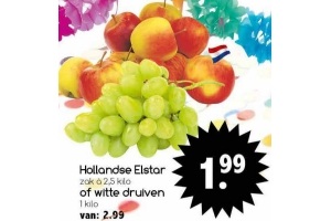 hollandse elstar of witte druiven