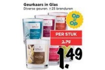 geurkaars in glas