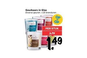 geurkaars in glas