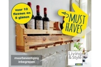 rustiek wijnrek