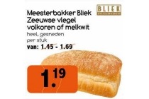 meesterbakker bliek zeeuwse vlegel volkoren of melkwit