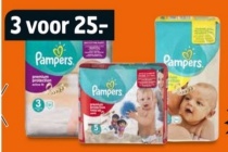 alle pampers midpak nu 3 stuks en euro 25