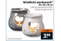 windlicht aardewerk
