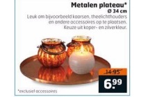 metalen plateau