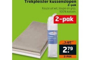 trekpleister kussenslopen 2 pak