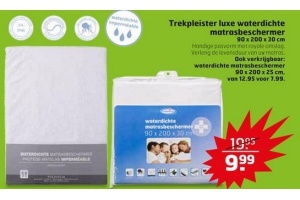 trekpleister luxe waterdichte matrasbeschermer