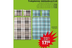 trekpleister dekbedovertrek