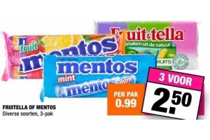 fruitella of mentos