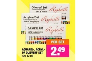 aquarel acryl of olieverf set