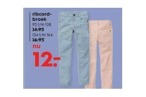 ribcordbroek