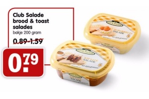 club salade brood en amp toast salades