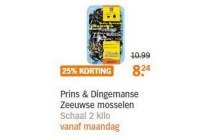 prins en amp dingemanse mosselen